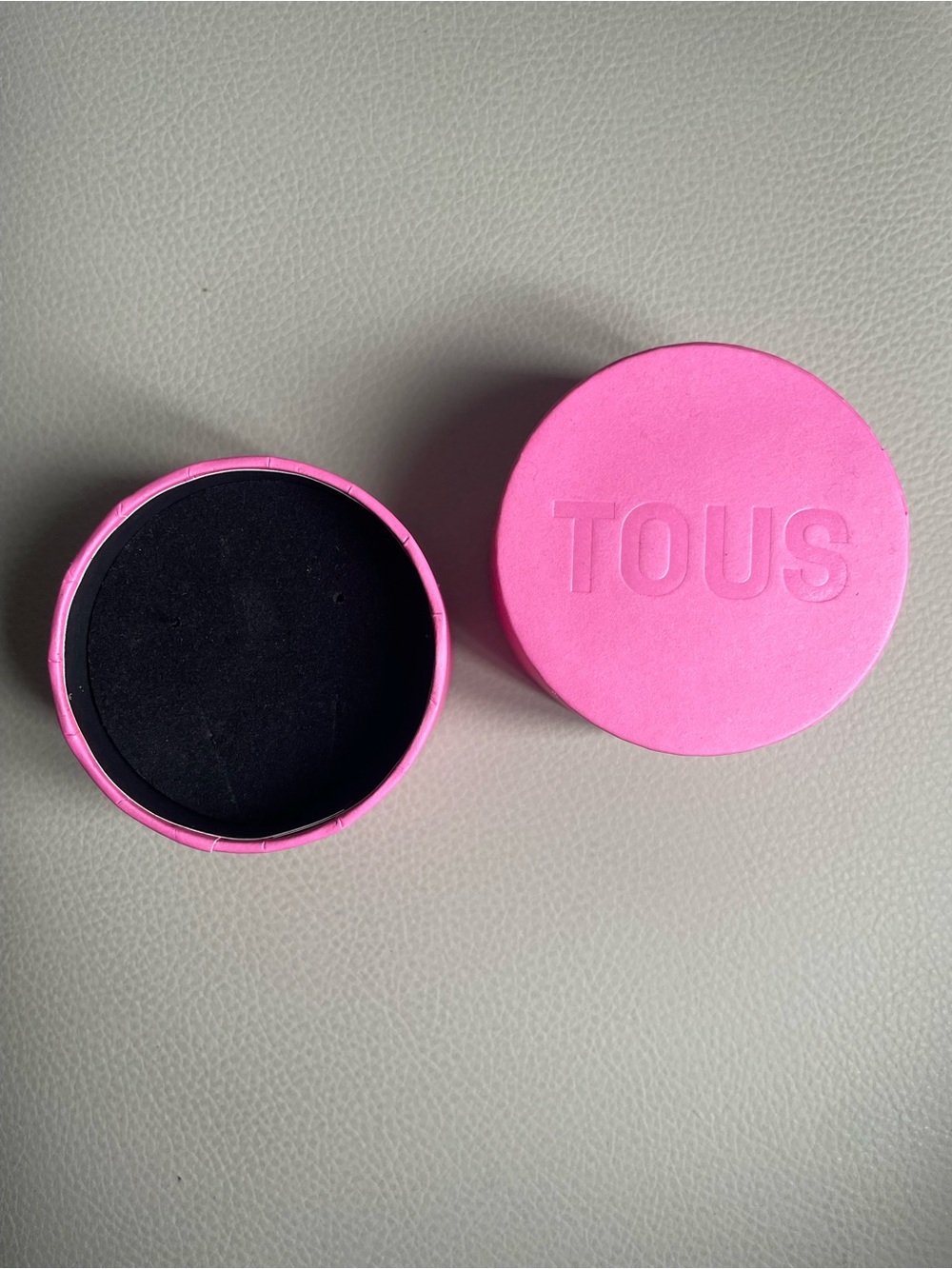 Authentic TOUS Jewelry Gift Box Pink Round Box Only